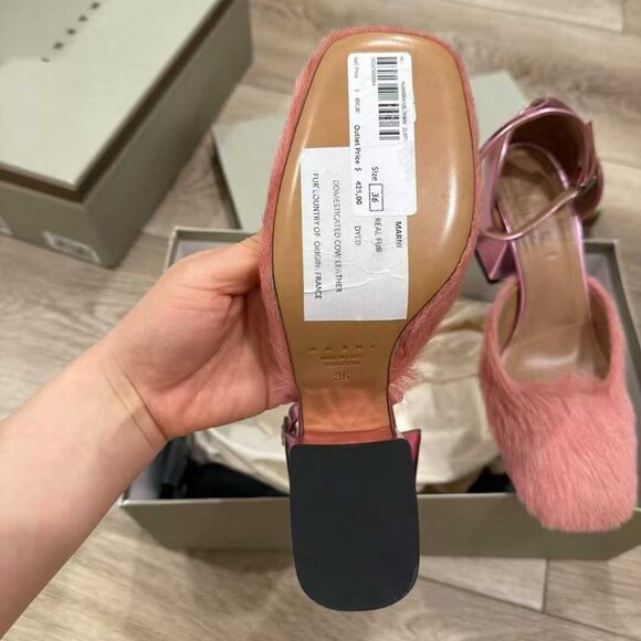 NIB Authentic Marni Mary Jane heels - Picture 3 of 3